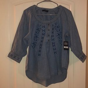 Lucky Brand Denim Blouse
